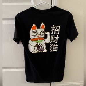 Lucky fortune cat T shirt, women, S